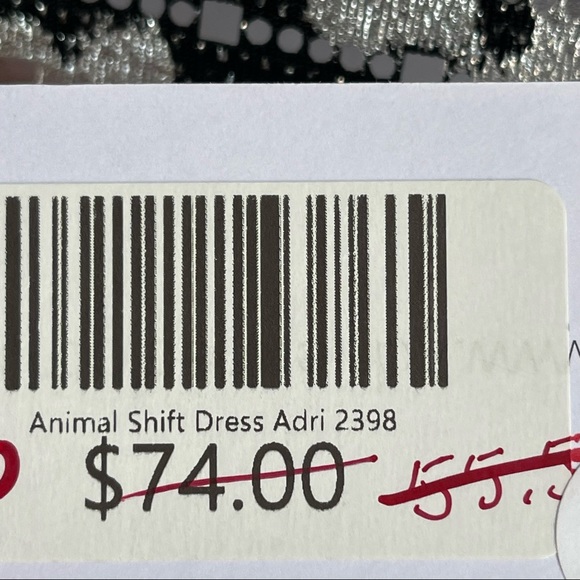 Ladies New Adrienne burnout animal‎ print shift dress adri 2398 new - Picture 5 of 5